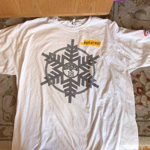 Golden State Warriors Christmas Day white t-shirt.